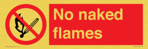 No naked flames